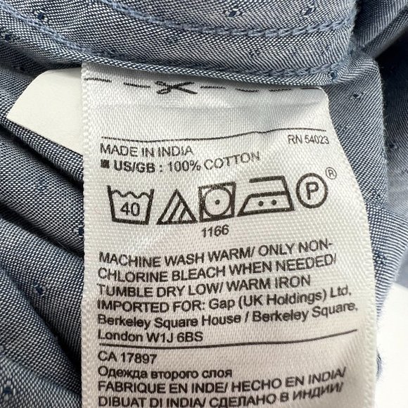 Banana Republic Camden Fit Custom 078 Wash Shirt Button Down Long Sleeve Size XL - Picture 7 of 11